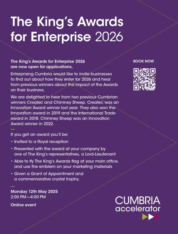 The Kings Awards for Enterprise flyer