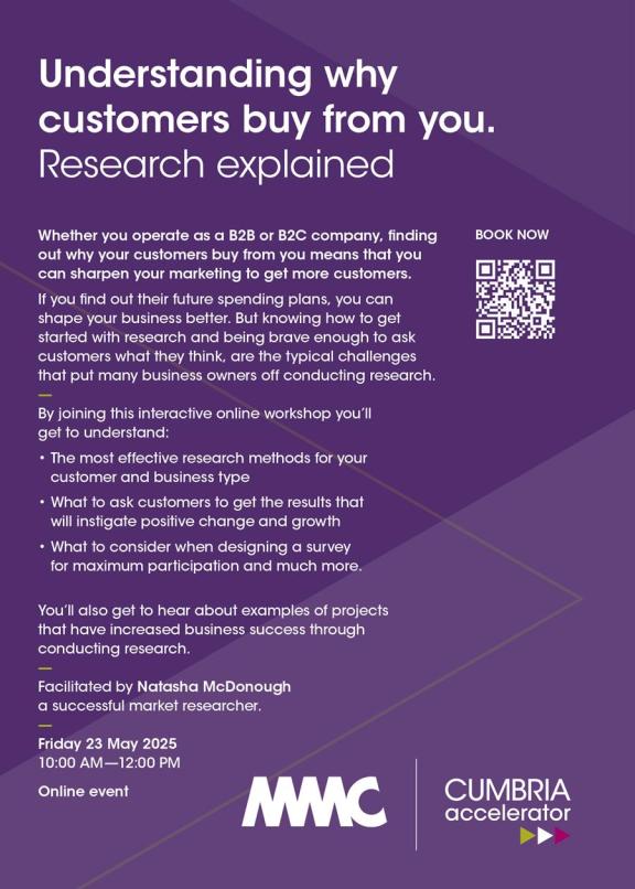 Understanding why customers buy from you - flyer