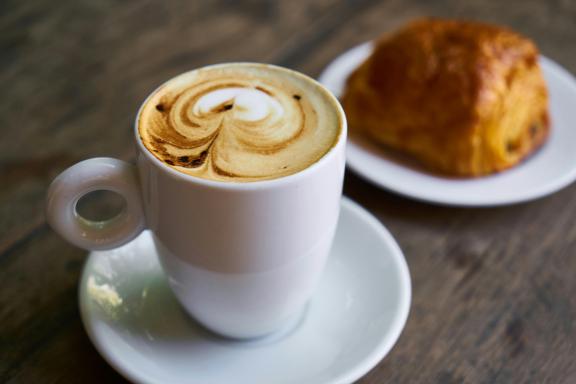 Coffee and croissant