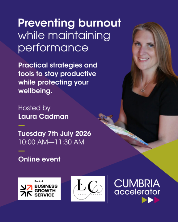 Preventing burnout while maintaining performance event with Laura Cadman
