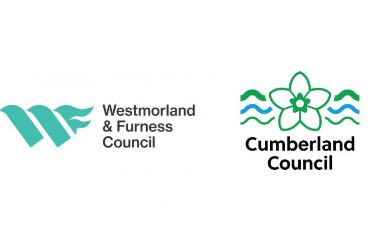Westmorland and Furness Council and Cumberland Council logos