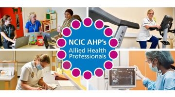 Text reads NCIC AHP's Allied Health Professionals