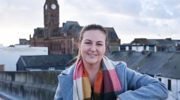 Enterprising Cumbria business adviser Donna Dacre, pictured outside Barrow Town.jpg